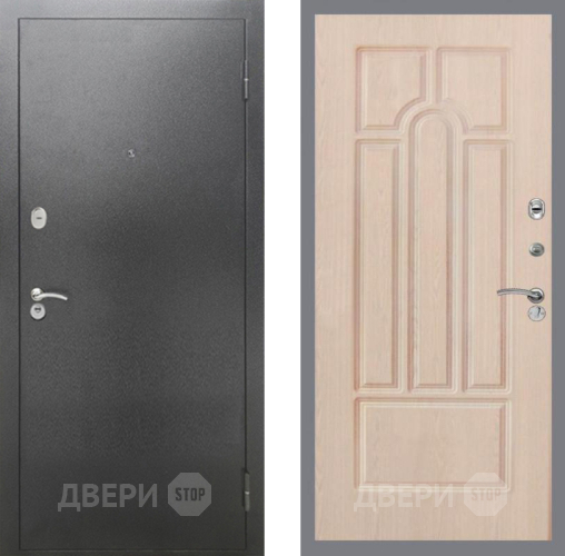 Дверь Рекс (REX) 2А Серебро Антик FL-58 Беленый дуб в Павловском Посаде