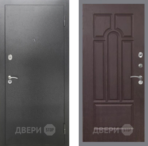 Входная металлическая Дверь Рекс (REX) 2А Серебро Антик FL-58 Венге в Павловском Посаде