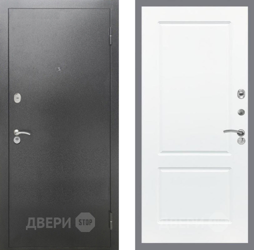Дверь Рекс (REX) 2А Серебро Антик FL-117 Силк Сноу в Павловском Посаде