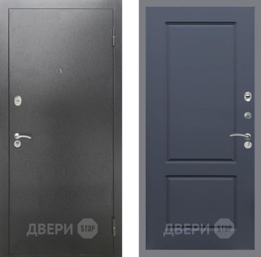 Дверь Рекс (REX) 2А Серебро Антик FL-117 Силк титан в Павловском Посаде