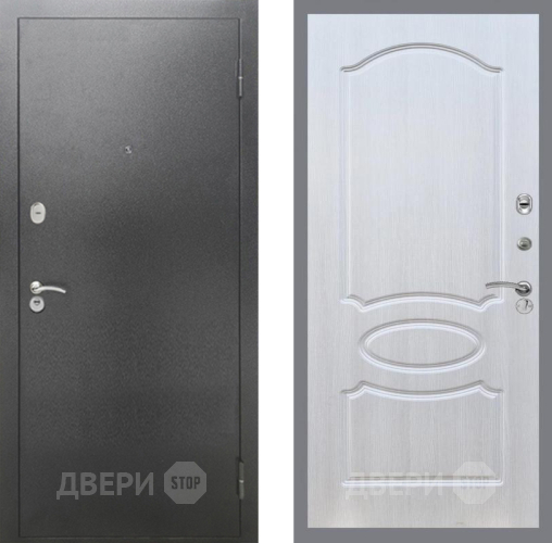 Входная металлическая Дверь Рекс (REX) 2А Серебро Антик FL-128 Лиственница беж в Павловском Посаде