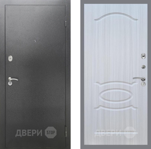 Дверь Рекс (REX) 2А Серебро Антик FL-128 Сандал белый в Павловском Посаде