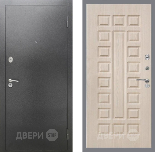 Дверь Рекс (REX) 2А Серебро Антик FL-183 Беленый дуб в Павловском Посаде