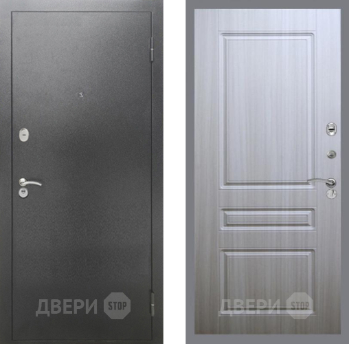 Входная металлическая Дверь Рекс (REX) 2А Серебро Антик FL-243 Сандал белый в Павловском Посаде