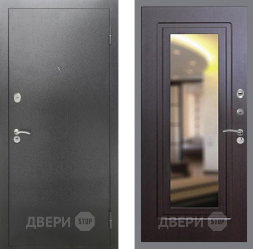 Входная металлическая Дверь Рекс (REX) 2А Серебро Антик FLZ-120 Венге в Павловском Посаде