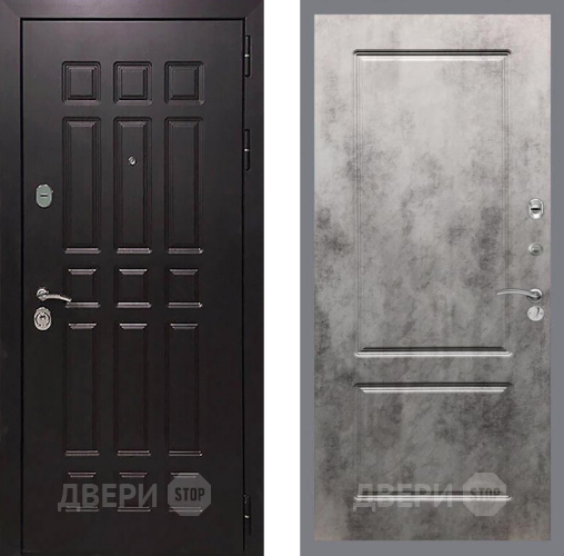 Входная металлическая Дверь Рекс (REX) 8 FL-117 Бетон темный в Павловском Посаде