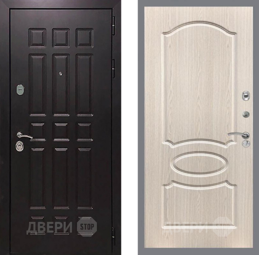 Входная металлическая Дверь Рекс (REX) 8 FL-128 Беленый дуб в Павловском Посаде