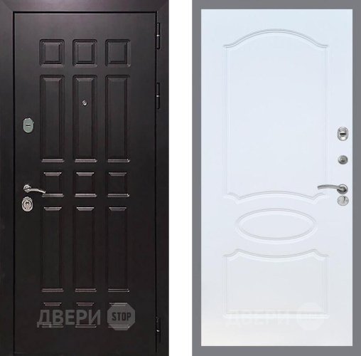 Входная металлическая Дверь Рекс (REX) 8 FL-128 Белый ясень в Павловском Посаде