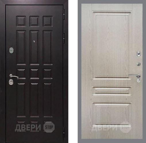 Входная металлическая Дверь Рекс (REX) 8 FL-243 Беленый дуб в Павловском Посаде