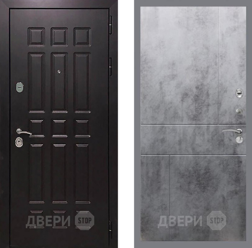 Входная металлическая Дверь Рекс (REX) 8 FL-290 Бетон темный в Павловском Посаде