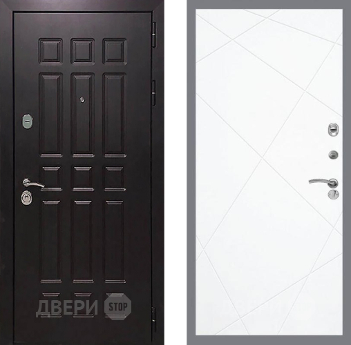 Входная металлическая Дверь Рекс (REX) 8 FL-291 Силк Сноу в Павловском Посаде