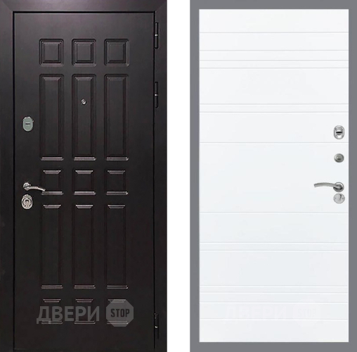 Дверь Рекс (REX) 8 Line Силк Сноу в Павловском Посаде