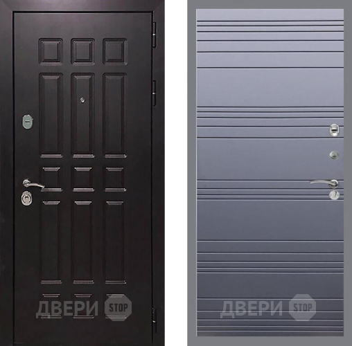 Входная металлическая Дверь Рекс (REX) 8 Line Силк титан в Павловском Посаде