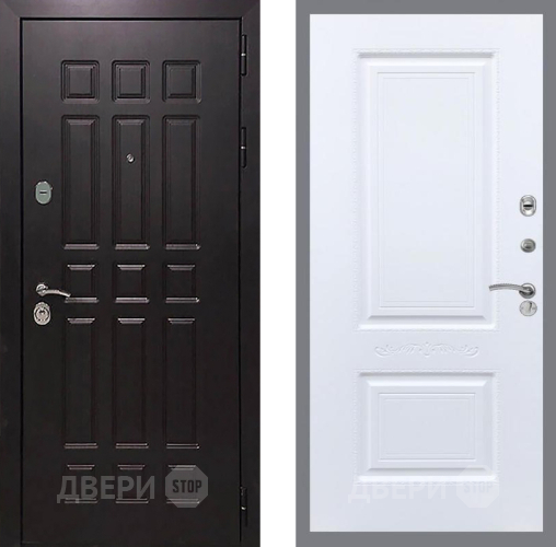Входная металлическая Дверь Рекс (REX) 8 Смальта Силк Сноу в Павловском Посаде