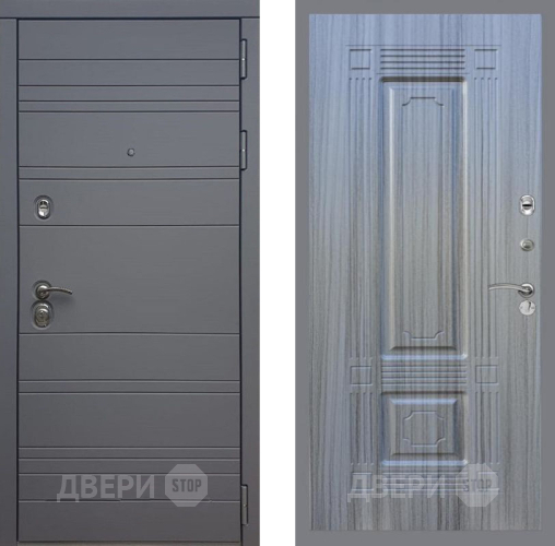 Входная металлическая Дверь Рекс (REX) 14 силк титан FL-2 Сандал грей в Павловском Посаде