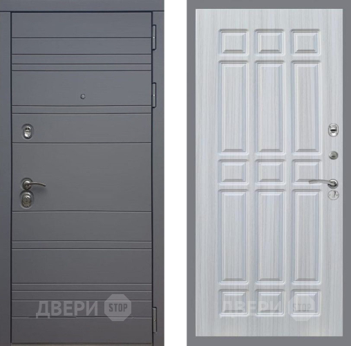 Входная металлическая Дверь Рекс (REX) 14 силк титан FL-33 Сандал белый в Павловском Посаде