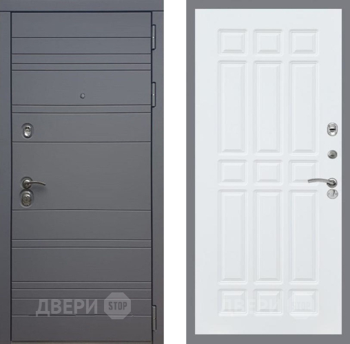 Входная металлическая Дверь Рекс (REX) 14 силк титан FL-33 Силк Сноу в Павловском Посаде