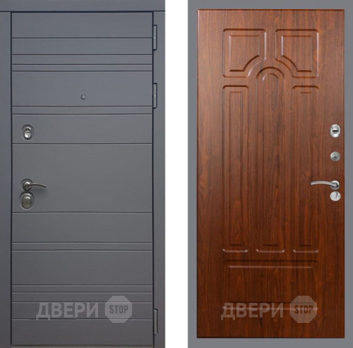 Входная металлическая Дверь Рекс (REX) 14 силк титан FL-58 Морёная берёза в Павловском Посаде