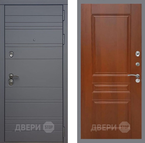 Входная металлическая Дверь Рекс (REX) 14 силк титан FL-243 Итальянский орех в Павловском Посаде
