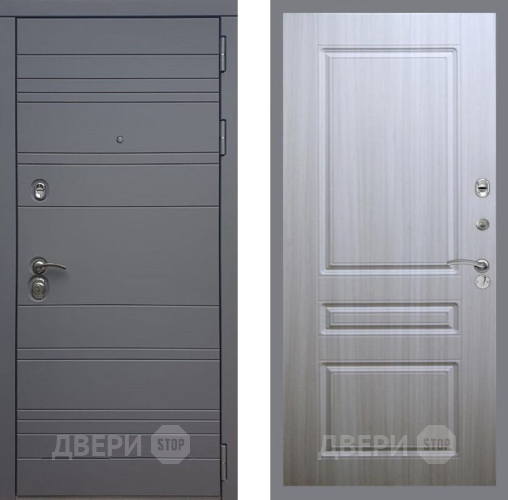 Входная металлическая Дверь Рекс (REX) 14 силк титан FL-243 Сандал белый в Павловском Посаде