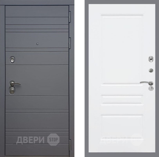 Входная металлическая Дверь Рекс (REX) 14 силк титан FL-243 Силк Сноу в Павловском Посаде