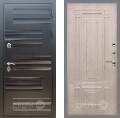 Входная металлическая Дверь Рекс (REX) премиум 185 FL-2 Беленый дуб в Павловском Посаде