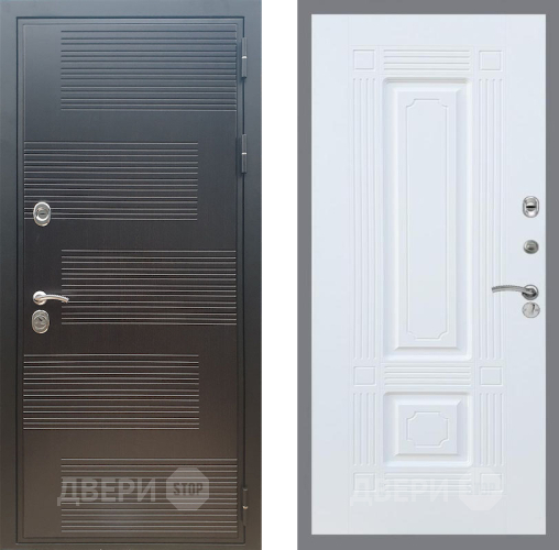 Входная металлическая Дверь Рекс (REX) премиум 185 FL-2 Силк Сноу в Павловском Посаде