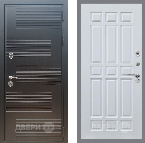 Входная металлическая Дверь Рекс (REX) премиум 185 FL-33 Белый ясень в Павловском Посаде