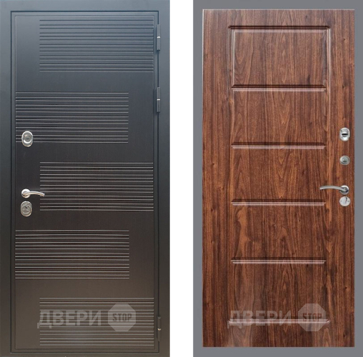 Входная металлическая Дверь Рекс (REX) премиум 185 FL-39 орех тисненый в Павловском Посаде