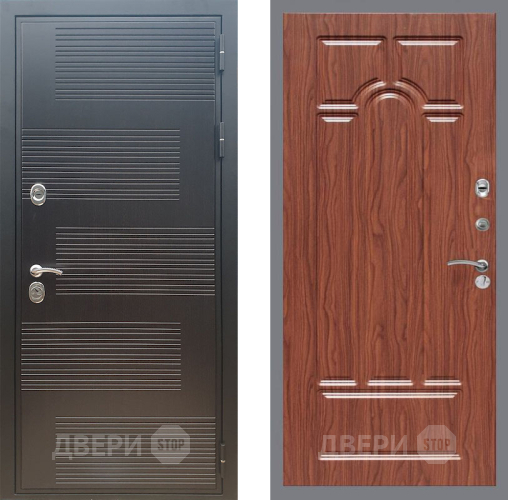 Входная металлическая Дверь Рекс (REX) премиум 185 FL-58 орех тисненый в Павловском Посаде