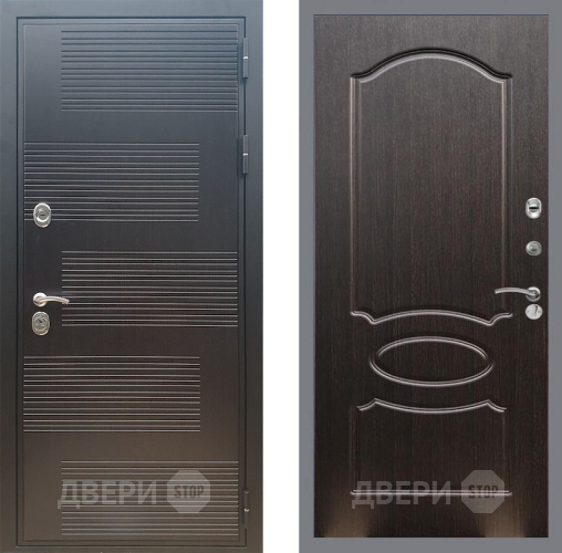Входная металлическая Дверь Рекс (REX) премиум 185 FL-128 Венге светлый в Павловском Посаде