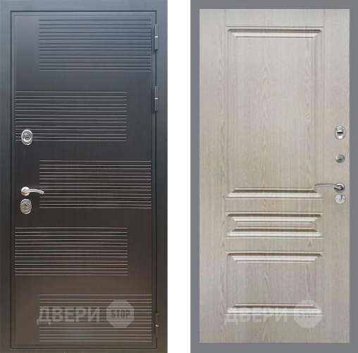 Входная металлическая Дверь Рекс (REX) премиум 185 FL-243 Беленый дуб в Павловском Посаде