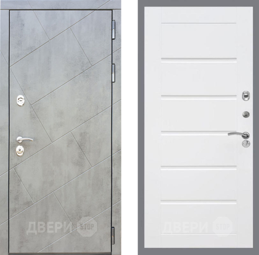 Входная металлическая Дверь Рекс (REX) 22 Сити Белый ясень в Павловском Посаде