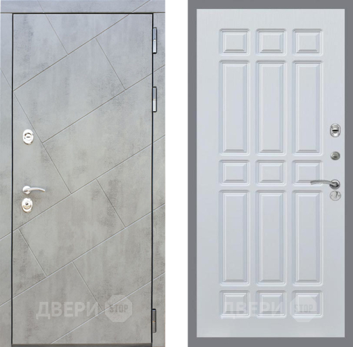 Входная металлическая Дверь Рекс (REX) 22 FL-33 Белый ясень в Павловском Посаде