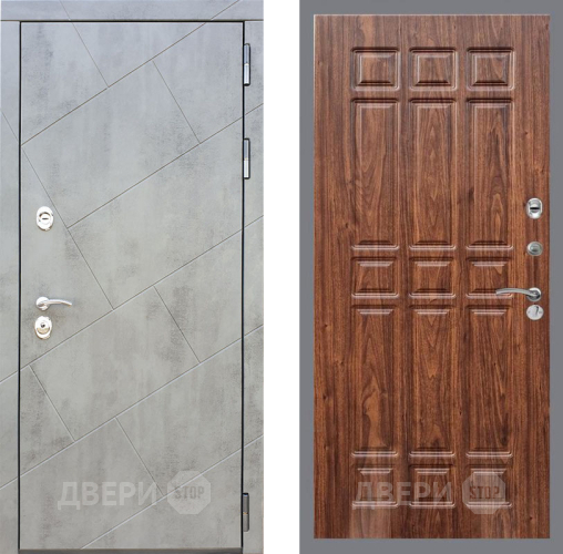 Входная металлическая Дверь Рекс (REX) 22 FL-33 орех тисненый в Павловском Посаде
