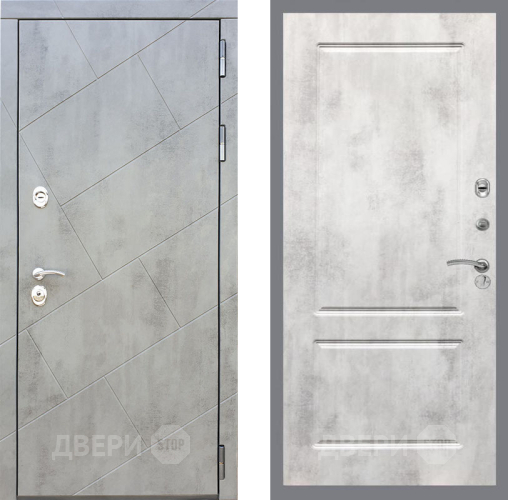 Входная металлическая Дверь Рекс (REX) 22 FL-117 Бетон светлый в Павловском Посаде