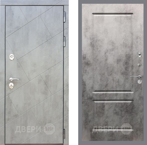 Входная металлическая Дверь Рекс (REX) 22 FL-117 Бетон темный в Павловском Посаде