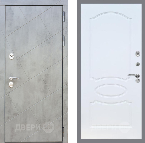 Входная металлическая Дверь Рекс (REX) 22 FL-128 Белый ясень в Павловском Посаде