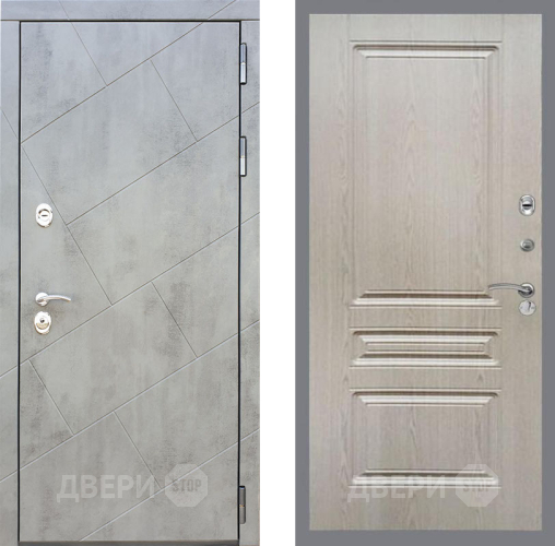 Входная металлическая Дверь Рекс (REX) 22 FL-243 Беленый дуб в Павловском Посаде