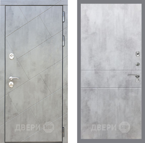 Входная металлическая Дверь Рекс (REX) 22 FL-290 Бетон светлый в Павловском Посаде