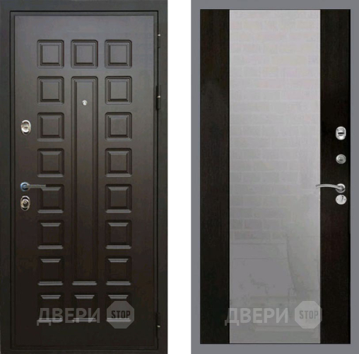 Дверь Рекс (REX) Премиум 3к СБ-16 Зеркало Венге в Павловском Посаде