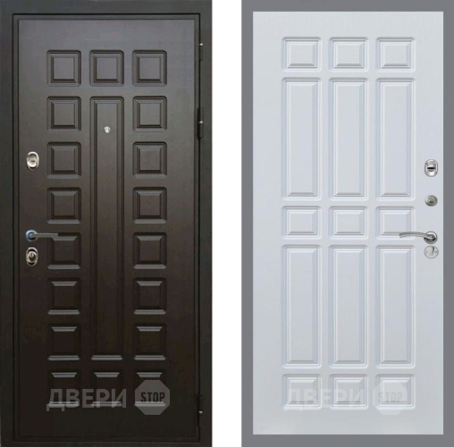 Входная металлическая Дверь Рекс (REX) Премиум 3к FL-33 Белый ясень в Павловском Посаде