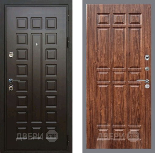 Входная металлическая Дверь Рекс (REX) Премиум 3к FL-33 орех тисненый в Павловском Посаде