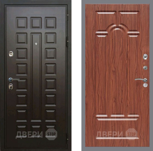 Входная металлическая Дверь Рекс (REX) Премиум 3к FL-58 орех тисненый в Павловском Посаде