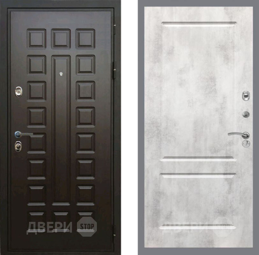 Входная металлическая Дверь Рекс (REX) Премиум 3к FL-117 Бетон светлый в Павловском Посаде