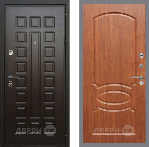 Входная металлическая Дверь Рекс (REX) Премиум 3к FL-128 Морёная берёза в Павловском Посаде