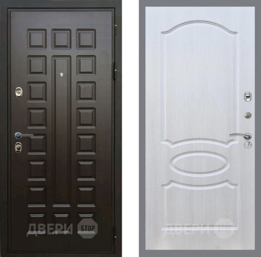 Входная металлическая Дверь Рекс (REX) Премиум 3к FL-128 Лиственница беж в Павловском Посаде