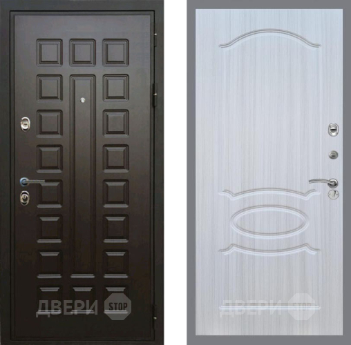 Входная металлическая Дверь Рекс (REX) Премиум 3к FL-128 Сандал белый в Павловском Посаде