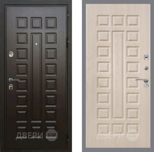 Входная металлическая Дверь Рекс (REX) Премиум 3к FL-183 Беленый дуб в Павловском Посаде