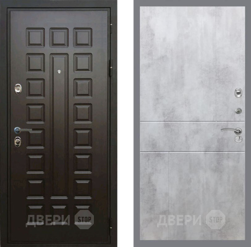 Входная металлическая Дверь Рекс (REX) Премиум 3к FL-290 Бетон светлый в Павловском Посаде